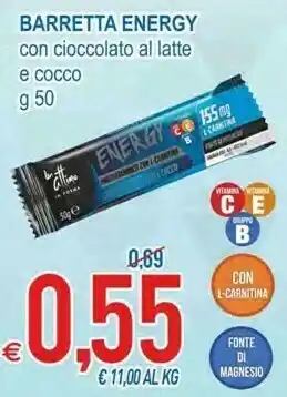 MD Discount Un Attimo In Forma Barretta Energy Con Cioccolato Al Latte offerta