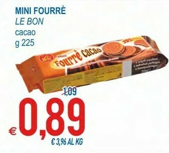 MD Discount Le Bon Mini Fourrè Cacao 225 G(ml) offerta