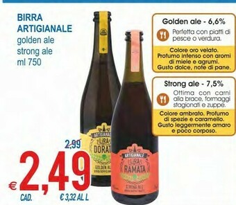 MD Discount Birra Artigianale Golden Ale offerta