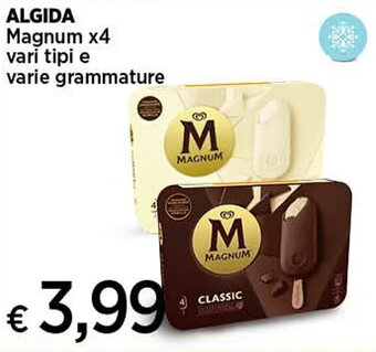 Crai ALGIDA Magnum x4 vari tipi e varie grammature offerta