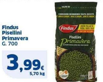 Sigma Findus Pisellini Primavera G. 700 offerta