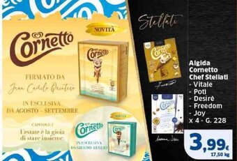 Sigma Algida Cornetto Chef Stellati - Vitale - Poti Desirè - Freedom - Joy x 4 - G. 228 offerta