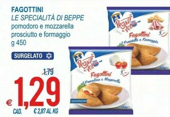 MD Discount Fagottini Pomodoro E Mozzarella Prosciutto E Formaggio 450 G offerta