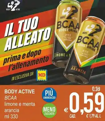 Body Active Bgaa Limone E Menta Arancia
