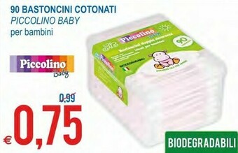 90 Bastoncini Cotonati Piccolino Baby