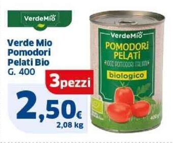 Verde Mio Pomodori Pelati Bio G. 400