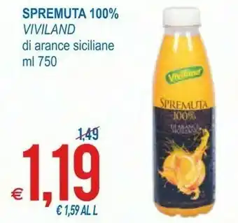 MD Discount Viviland Spremuta 100% Di Arance Siciliane offerta