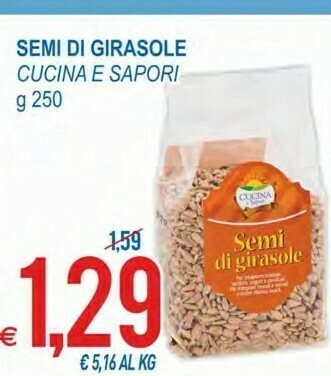 MD Discount Cucina e Sapori Semi Di Girasole 250 G(ml) offerta