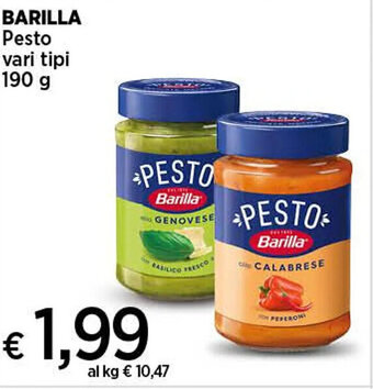 Crai BARILLA Pesto vari tipi 190 g offerta