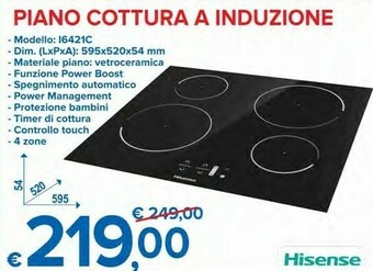 MD Discount Hisense Piano Cottura A Induzione offerta