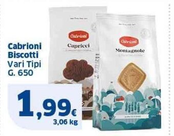 Sigma Cabrioni Biscotti Vari Tipi G. 650 offerta