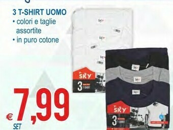 MD Discount Sky 3 T-shirt Uomo offerta