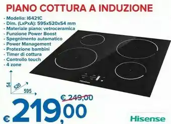 MD Discount Hisense Piano Cottura A Induzione offerta