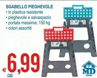 MD Discount Sgabello Pieghevole offerta