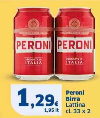 Peroni Birra Lattina cl. 33 x 2