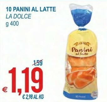 MD Discount La Dolce - Panini Al Latte 400 G(ml) offerta