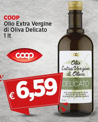 Crai COOP Olio Extra Vergine di Oliva Delicat 1 Lt.o offerta
