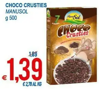 MD Discount ManuSol Choco Crusties Croccanti E Deliziosi 500 G(ml) offerta
