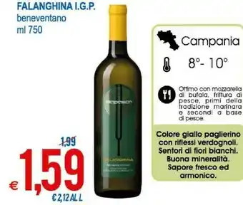 MD Discount Falaghina Beneventano IGP 750 Ml offerta