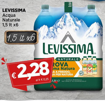 Crai LEVISSIMA Acqua Naturale 1,5 Lt x6 offerta