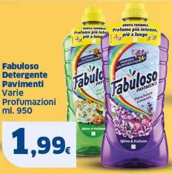 Sigma Fabuloso Detergente Pavimenti Varie Profumazioni ml. 950 offerta