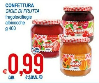 MD Discount Gioie di frutta Confettura Ciliegie 400 G(ml) offerta
