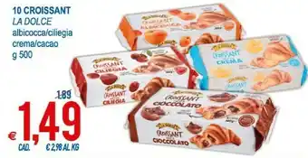 MD Discount La Dolce Croissant Farciti All'Albicocca Con Più Farcitura 500 G(ml) offerta