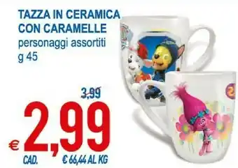 MD Discount Tazza In Ceramica Con Caramelle offerta