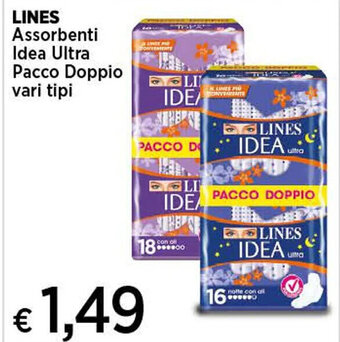 LINES Assorbenti Idea Ultra Pacco Doppio vari tipi