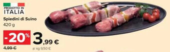 Carrefour Iper Spiedini di Suino 420 g offerta