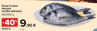 Carrefour Iper Orata Croazia allevata nel Mar Adriatico 400/600 g offerta