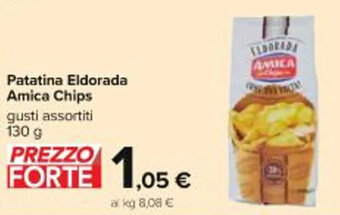 Carrefour Iper Patatina Eldorada Amica Chips gusti assortiti 130 g offerta