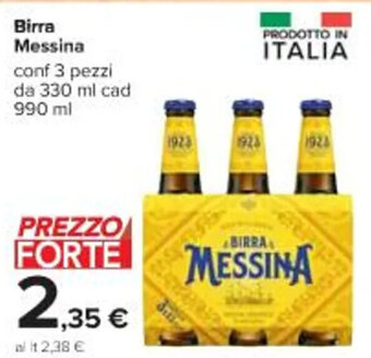 Birra Messina conf 3 pezzi da 330 ml cad 990 ml