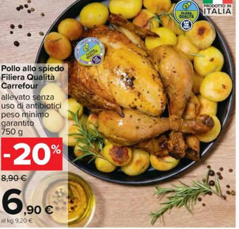 Carrefour Iper Pollo allo spiedo Filiera Qualità Carrefour 750 g offerta