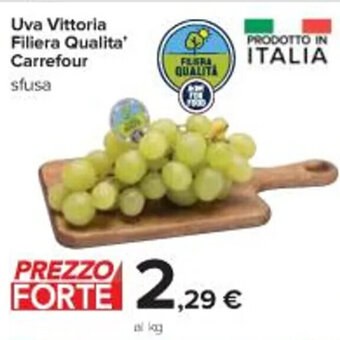 Carrefour Iper Uva Vittoria Filiera Qualita' Carrefour offerta