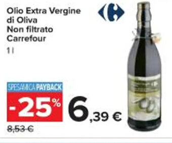 Carrefour Iper Olio Extra Vergine di Oliva Non filtrato Carrefour 1 l offerta