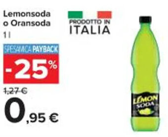 Lemonsoda o Oransoda 1 l