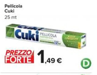Carrefour Iper Pellicola Cuki 25 mt offerta