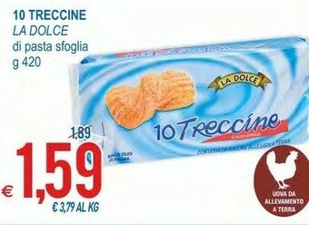 MD Discount La Dolce 10 Treccine Di Pasta Sfoglia offerta