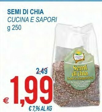 MD Discount Cucina e Sapori Semi Di Chia 250 G(ml) offerta