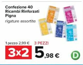 Confezione 40 Ricambi Rinforzati Pigna