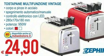 MD Discount Zephir Tostapane Multifunzione Vintage offerta
