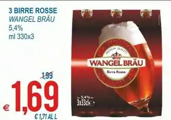 MD Discount Wangel braäu 3 Birre Rosse offerta