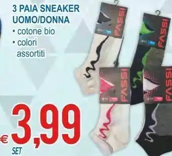 MD Discount Fassi 3 Pai Sneaker Uomo/ Donna offerta