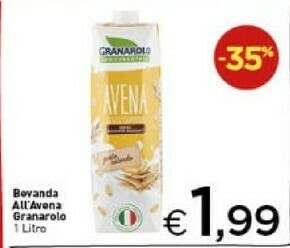 Crai Granarolo Avena Gusto Rotondo 1000 G(ml) offerta
