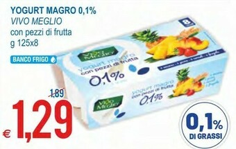 MD Discount Vivo Meglio Yogurt Magro Con Pezzi Di Frutta offerta