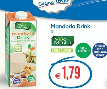 MD Discount Vivo Meglio Mandorla Drink Bevanda A Base Di Mandorla offerta