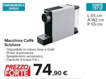 Carrefour Iper Macchina Caffè Scishare offerta