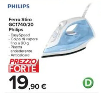 Carrefour Iper Ferro Stiro GC1740/20 Philips offerta