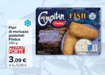 Carrefour Iper Fiori di merluzzo pastellati Findus 240 g offerta